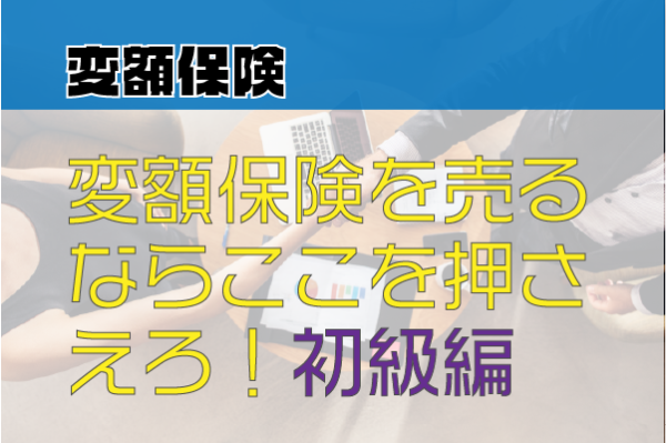 変額保険を売るならここを押さえろ！初級編